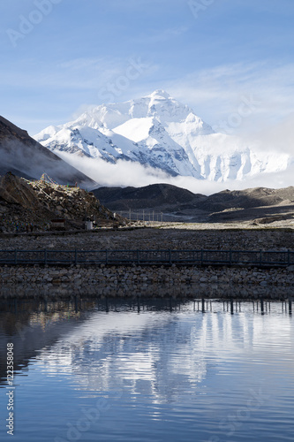 Everest from base camp in Tibet