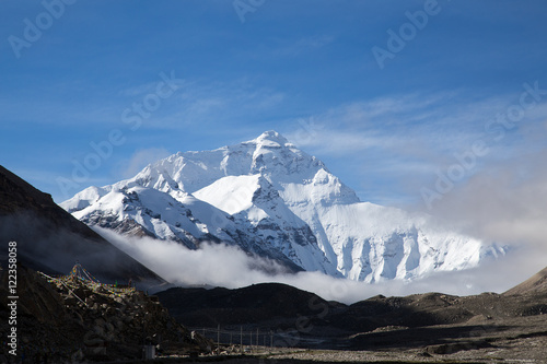 Everest from base camp in Tibet