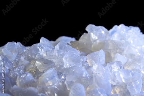 Close Up of Big Salt Crystals of Dead Sea in Israel.