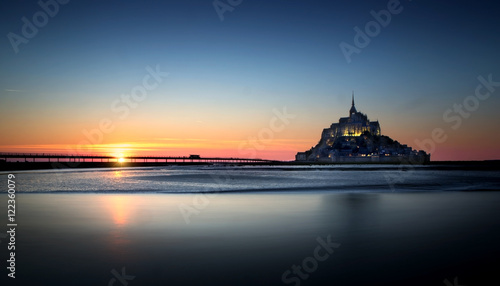 Tableau sur toile Mont saint Michel in Normandy, France