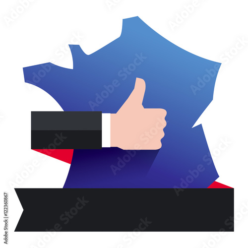 POUCE LEVÉ CARTE DE FRANCE