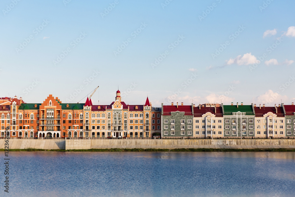Embankment Bruges in Yoshkar-Ola. Russia, Republic of Mari El