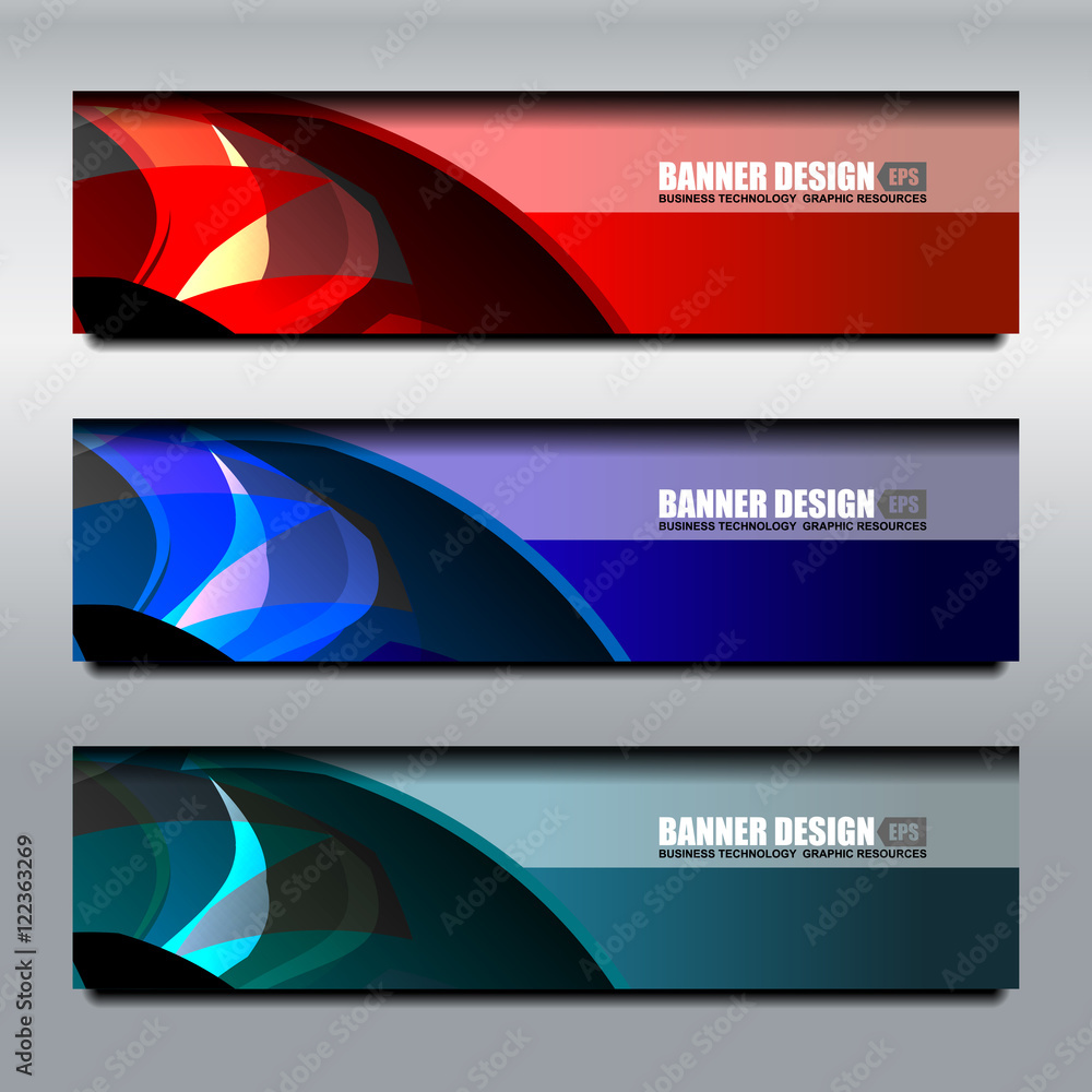 Business Banners Background Design, vector illustration