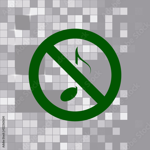 No music sign