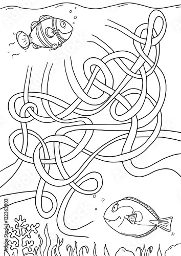 Obraz na płótnie Labyrinth Fische