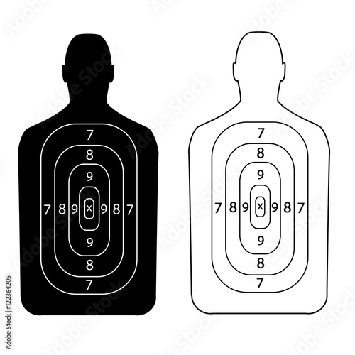 contour people target shooting
