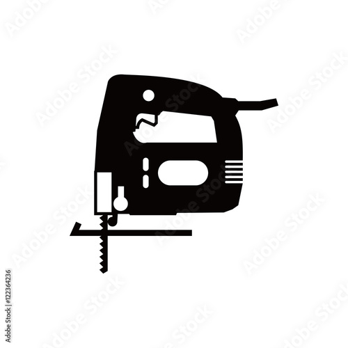 fretsaw icon stock vector illustration flat design
