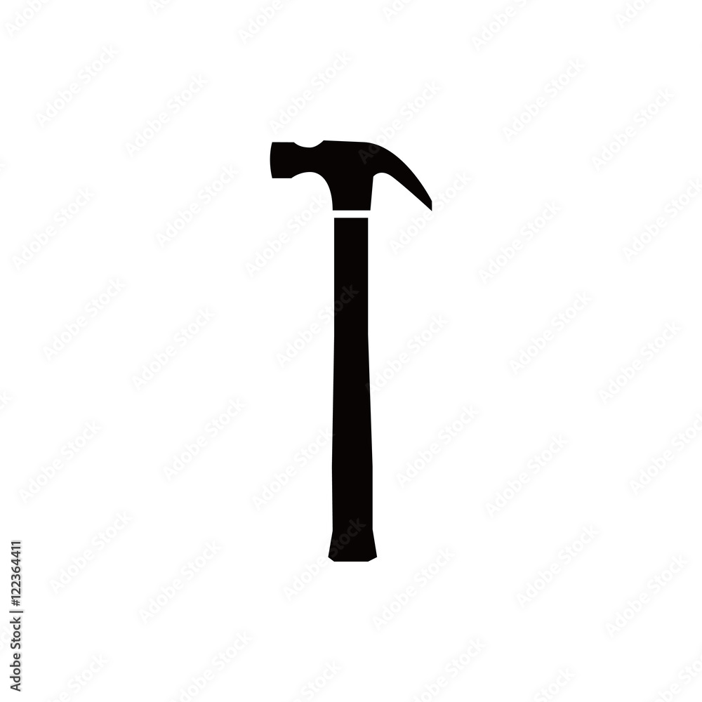 hammer icon stock vector illustration flat design hammer icon stock vector illustration flat design