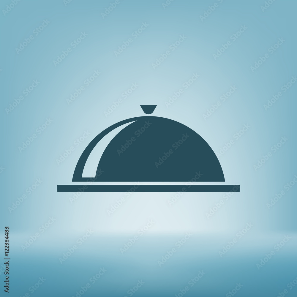 Fototapeta premium Food cover icon