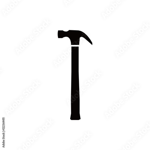 hammer icon stock vector illustration flat design