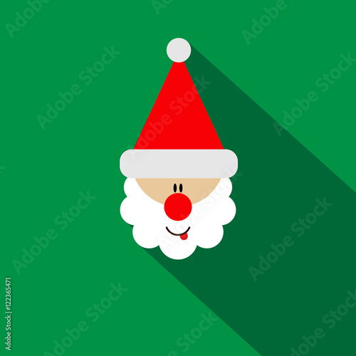 Santa Claus icon. Christmas.