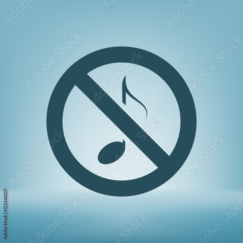 No music sign