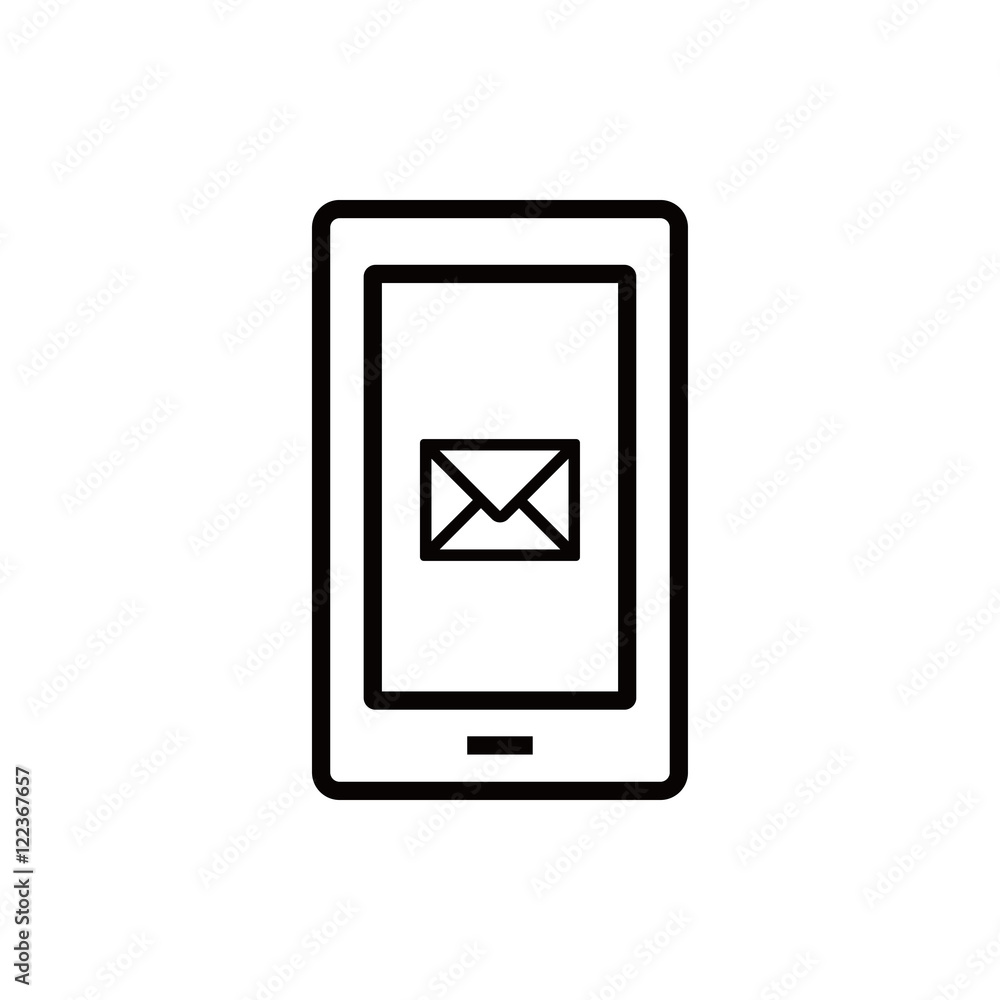 phone sms icon stock vector illustration flat design phone sms icon stock vector illustration flat design