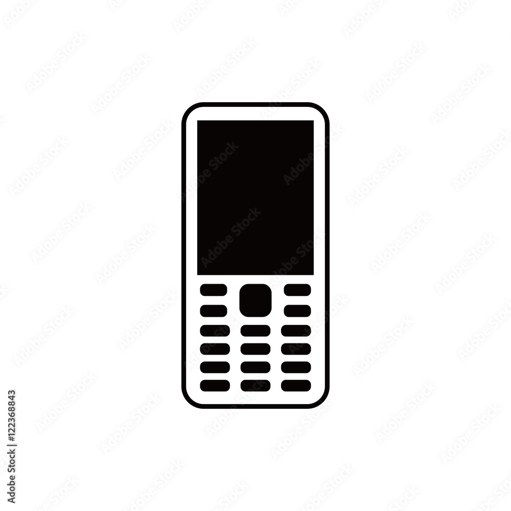 Mobile phone icon stock vector illustration flat design Mobile phone icon stock vector illustration flat design