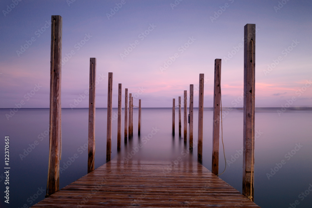 Fototapeta premium Pier Perspective Color