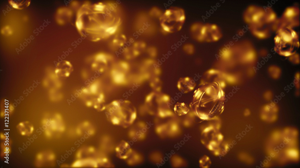 Atom icon. Shining nuclear model on dark background. Glowing energy balls. Atom icon. Shining nuclear model on dark background. Glowing energy balls.