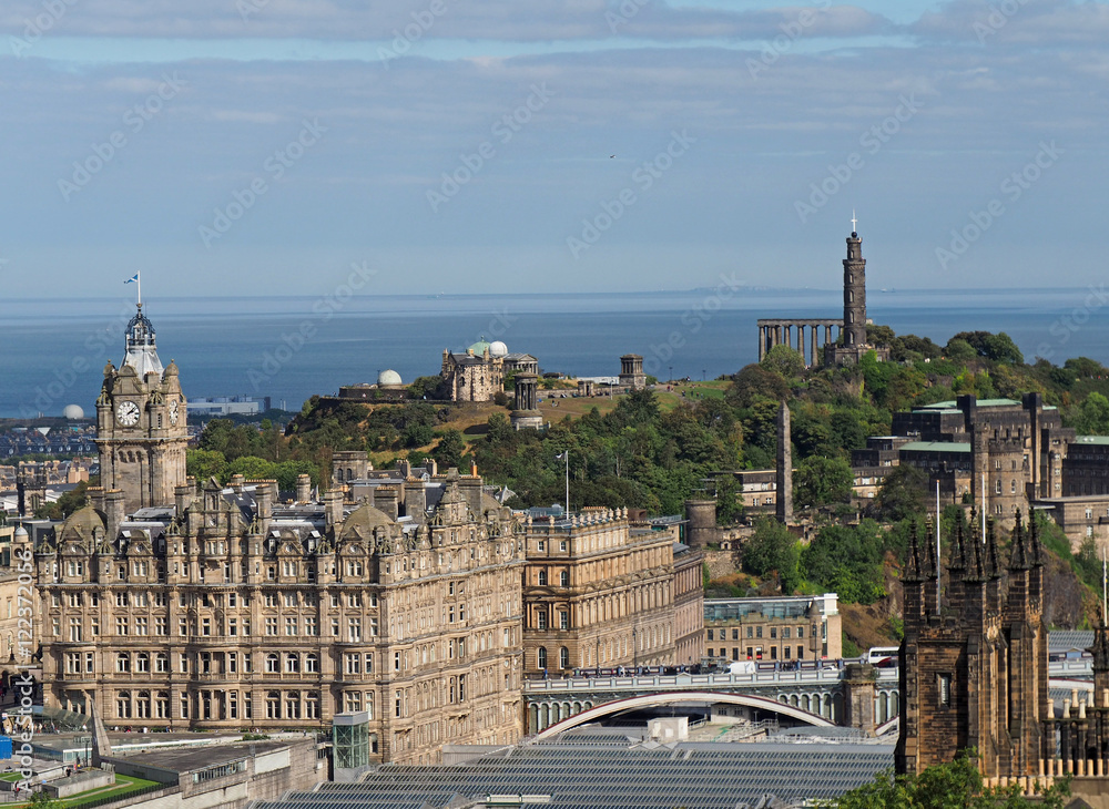 Edinburgh skyline looking towards Calton Hill and the Firth of Forth Edinburgh skyline looking towards Calton Hill and the Firth of Forth