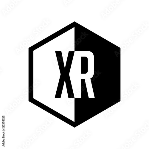 INITIAL hexsagonal HALF LOGO