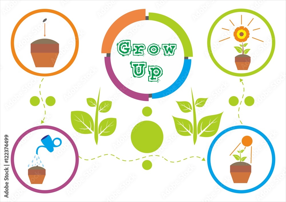 Fototapeta premium Tree Grows Up