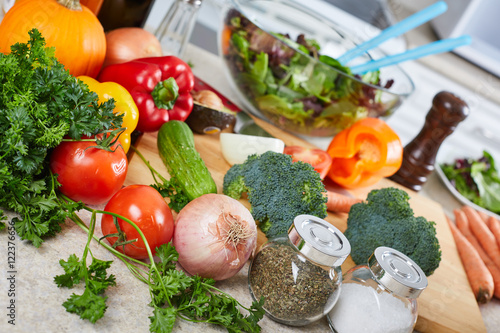 Vegetables in the kitchen.