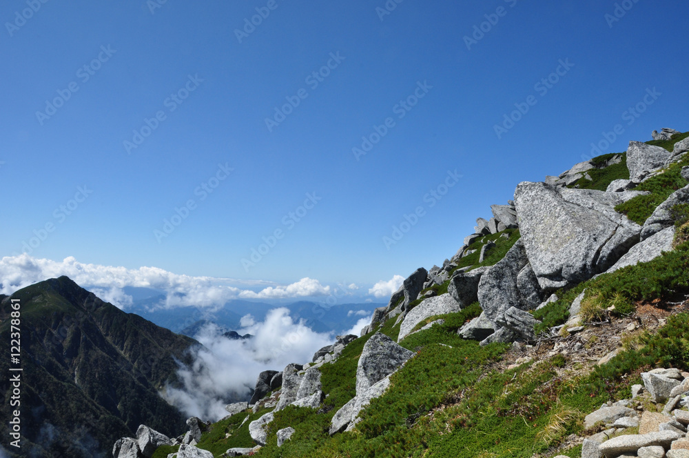 登山_駒ヶ岳_千畳式カール 登山_駒ヶ岳_千畳式カール