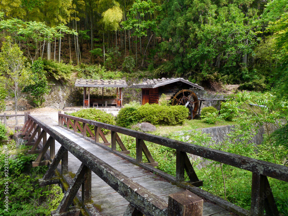 A bridge along the Nakasendo trail