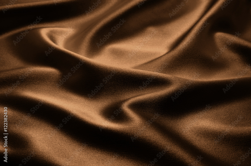 Fototapeta premium Texture brown satin, silk background