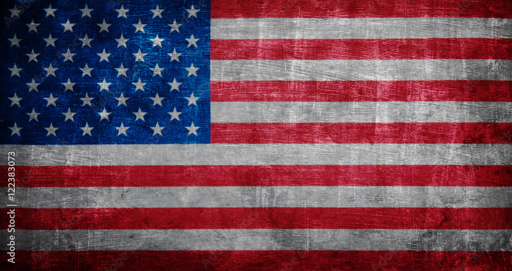 Naklejka premium Flag of USA