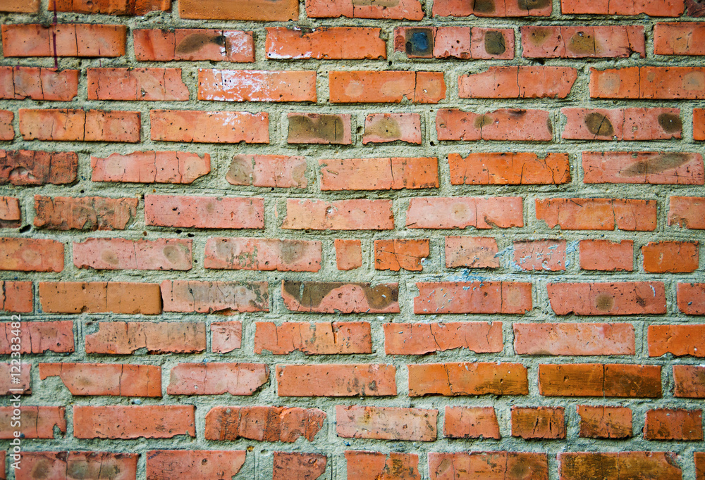 Naklejka premium Old grunge brick wall background