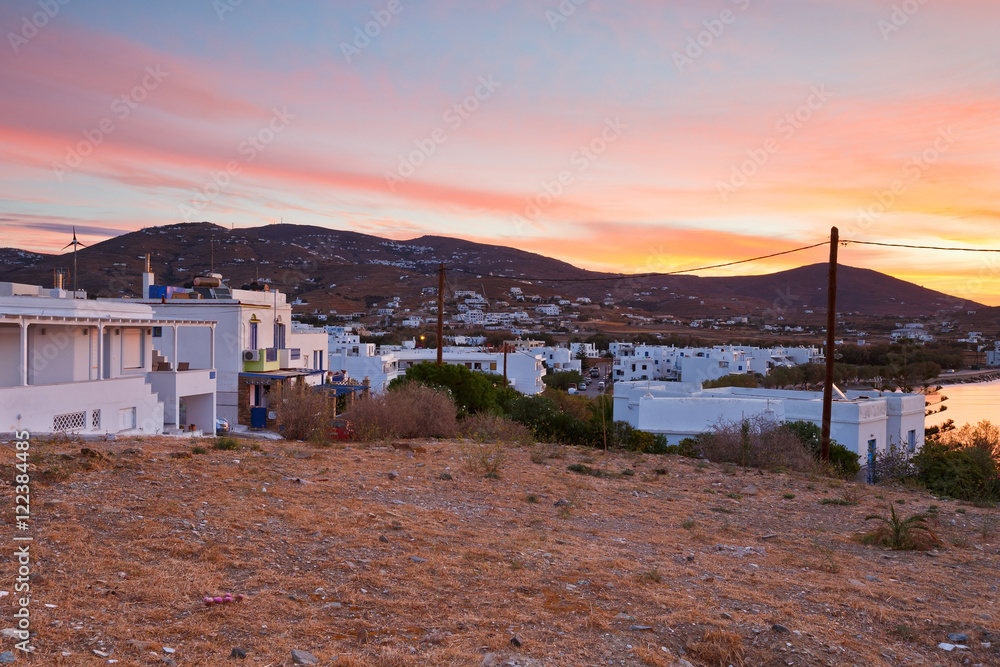 View of the town of Tinos.