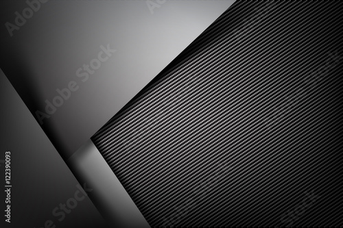 Abstract background dark with carbon fiber texture vector illust