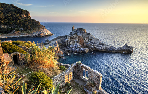 Portovenere coastline, Italy photo