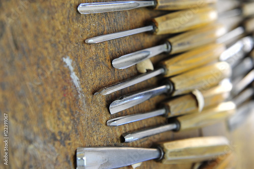 Foto wood carving tools