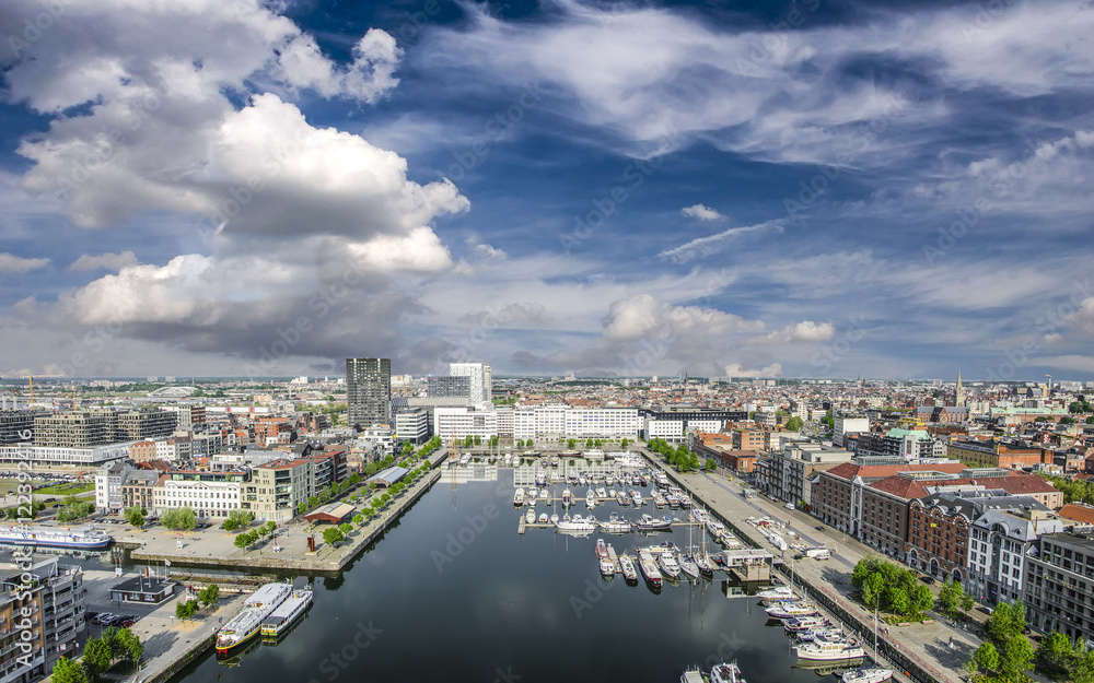 Antwerp from the bird's-eye view.