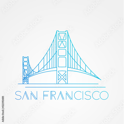 World famous Golden Gate bridge