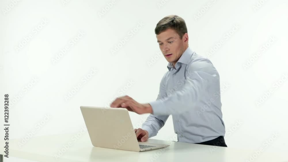 Man using a laptop Man using a laptop
