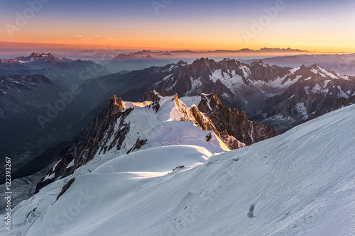 Aiguille du Midi from Mont Blanc © Patrycja