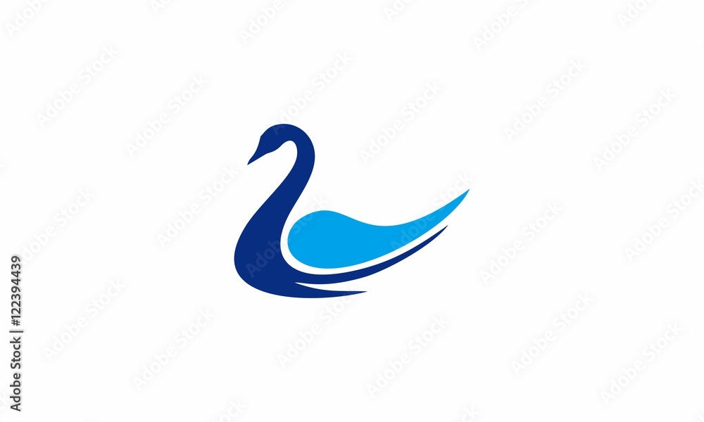 Naklejka premium swan vector