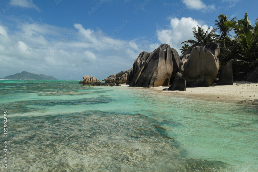 Anse Source d'Argent - beach on island in Seychelles Anse Source d'Argent - beach on island in Seychelles