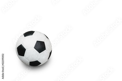 The soccer ball on a white background.