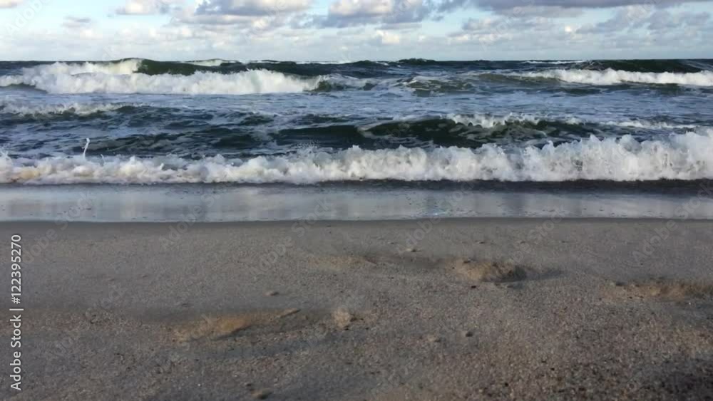 Sturm am Ostseestrand