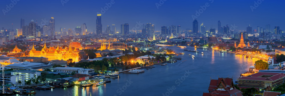 Fototapeta premium Panoramiczny widok na bangkok
