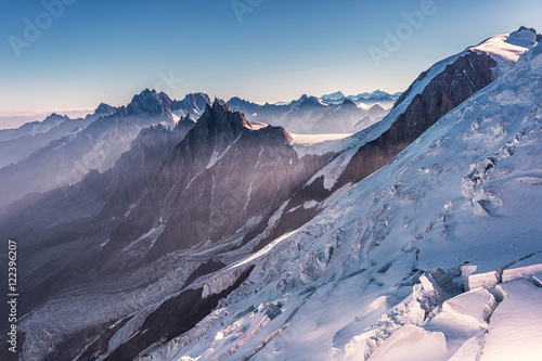 Aiguille du Midi from Mont Blanc © Patrycja