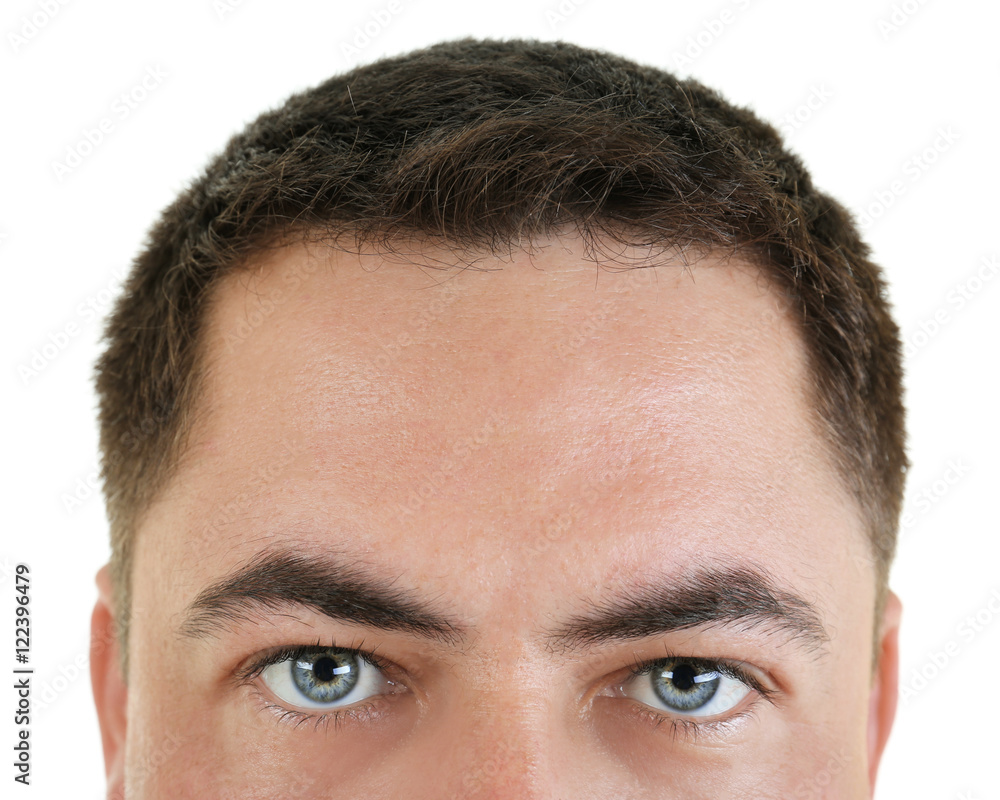 Obraz premium Portrait of handsome man on white background