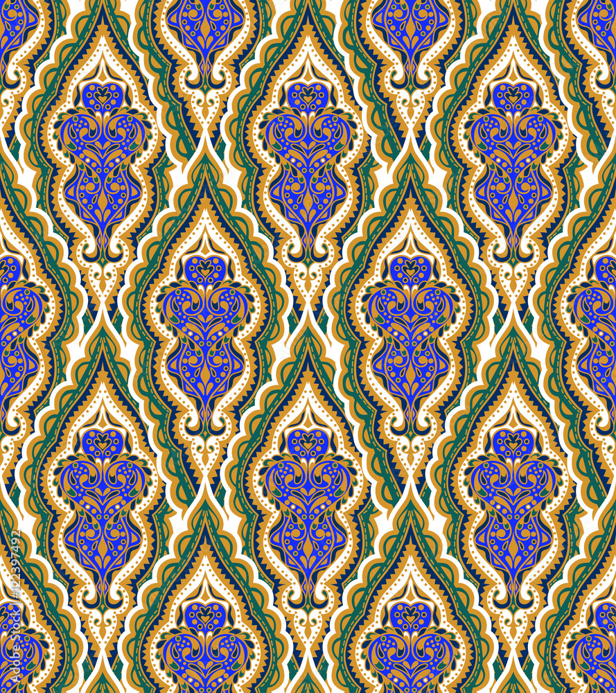 Beautiful vector ethnic seamless pattern.