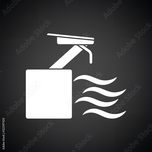 Diving stand icon