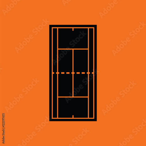Tennis field mark icon