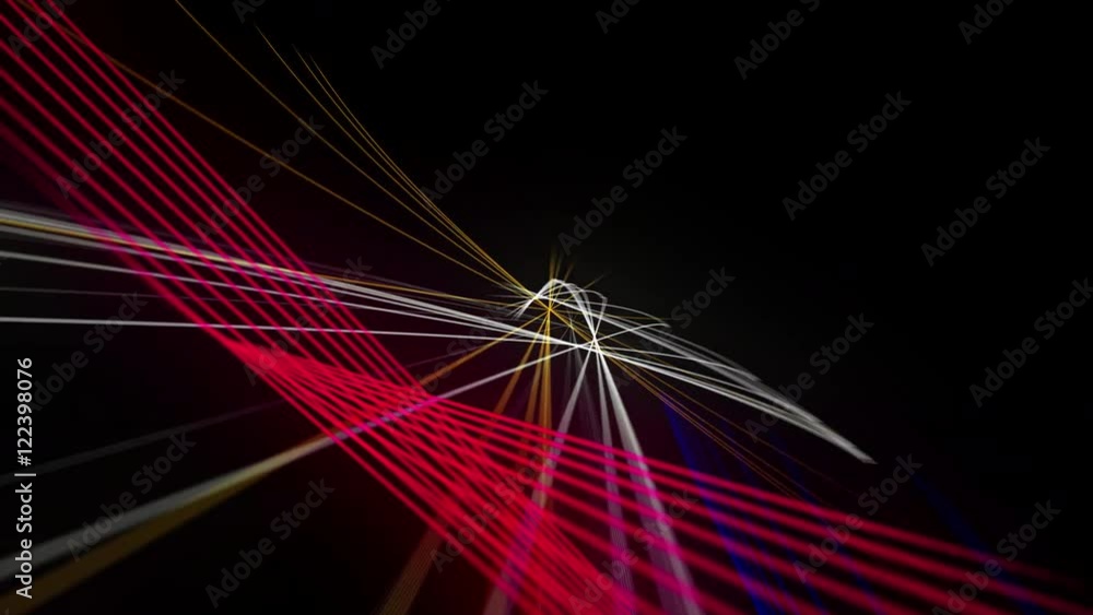 Various colored animating lines in a circular pattern with embedded ...