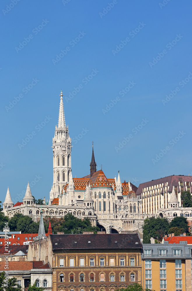 Matthias church and Fisherman towers Budapest Hungary