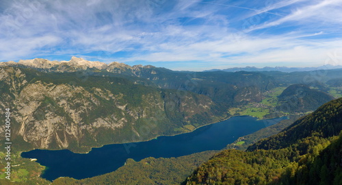Panorama Wocheiner See (Bohinjsko jezero) / Slowenien